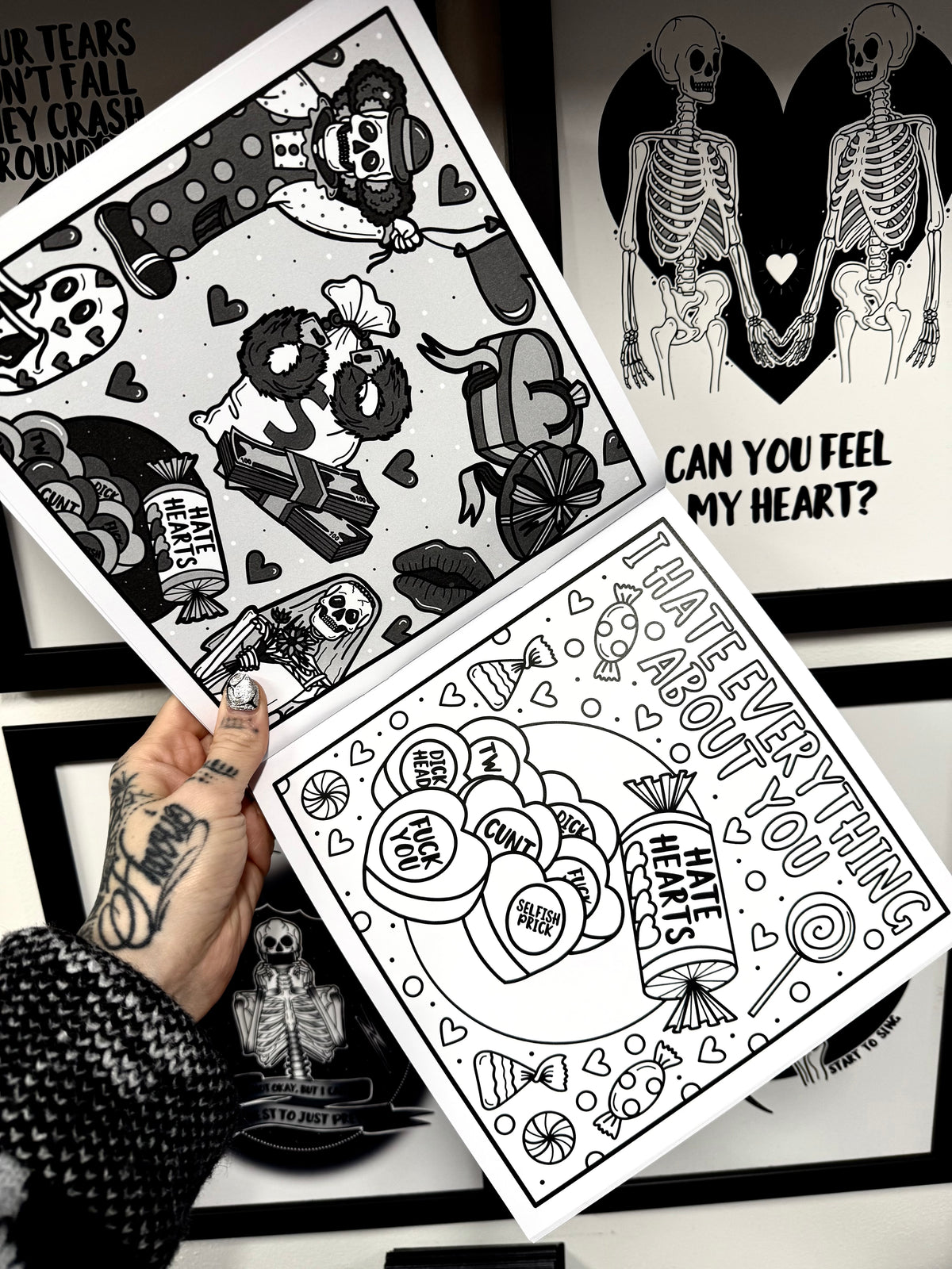 Love & Hate Colouring Book