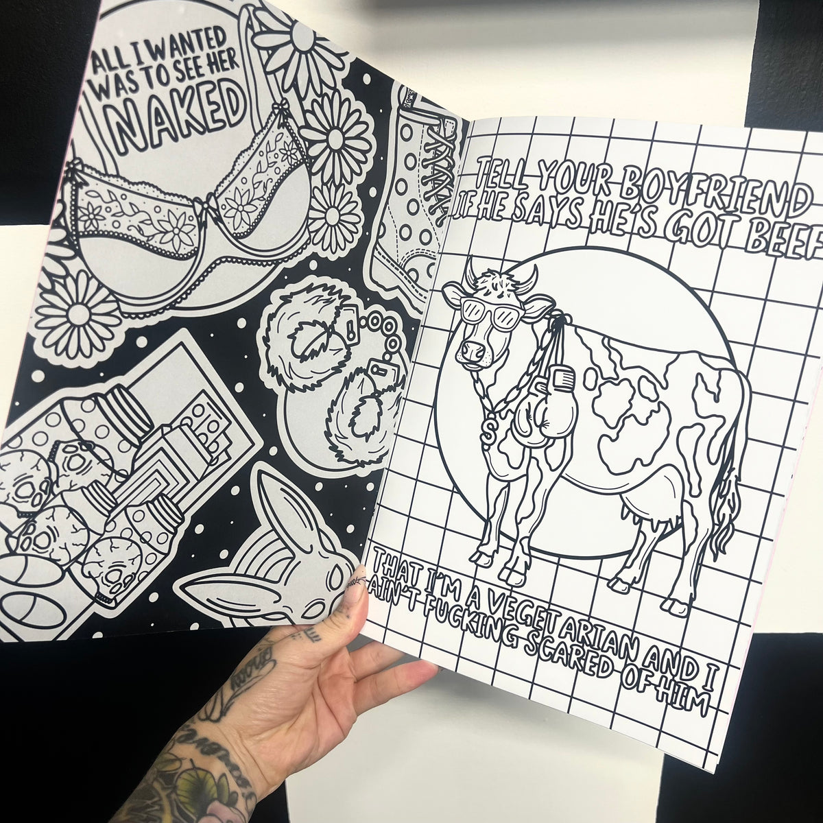 Pop Punk Profanities Volume 1 A4 Colouring Book