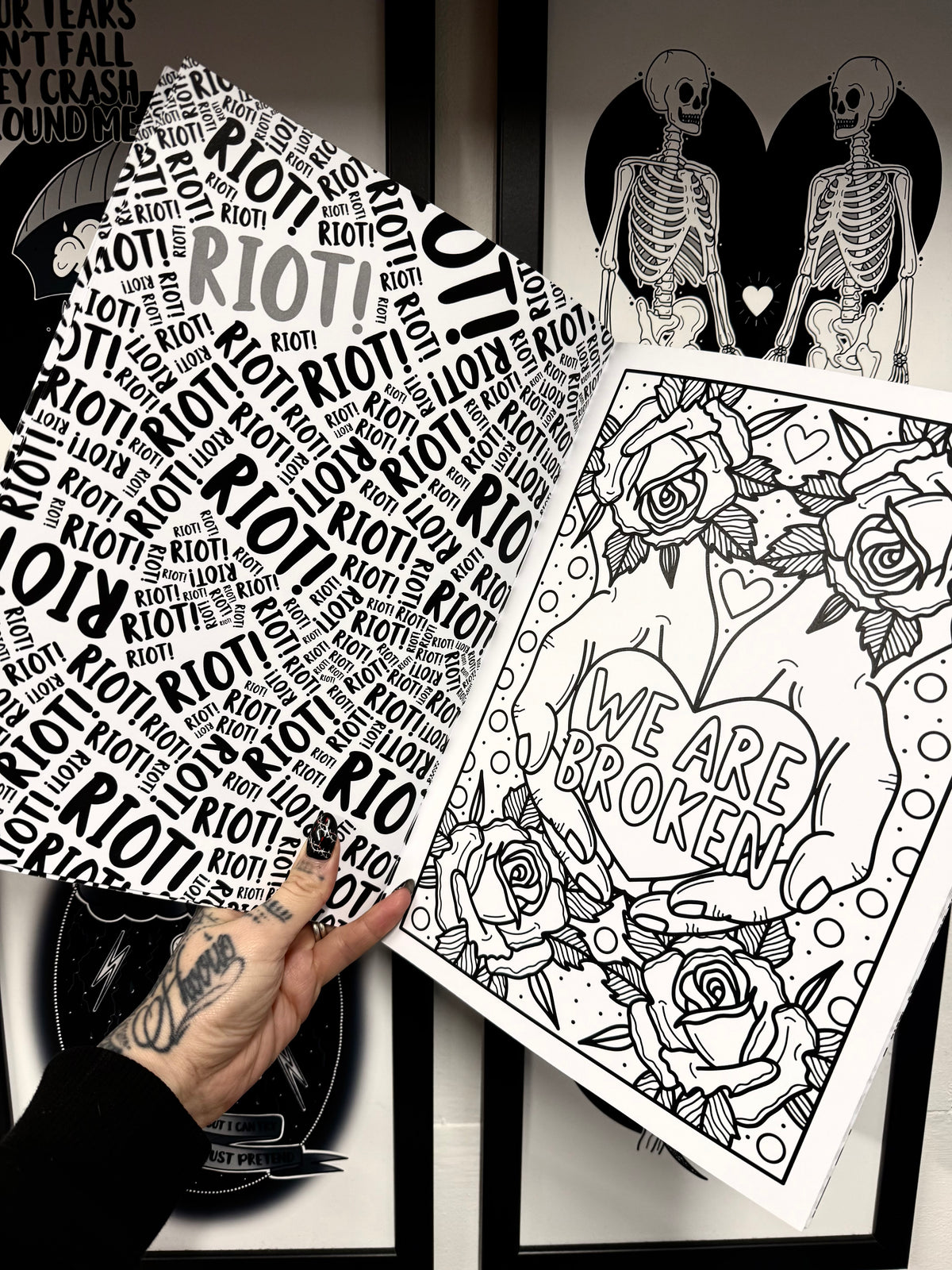 Business of Misery A4 Colouring Book