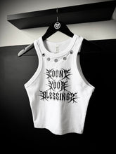 Load image into Gallery viewer, Blessings Eyelet White Tank Top
