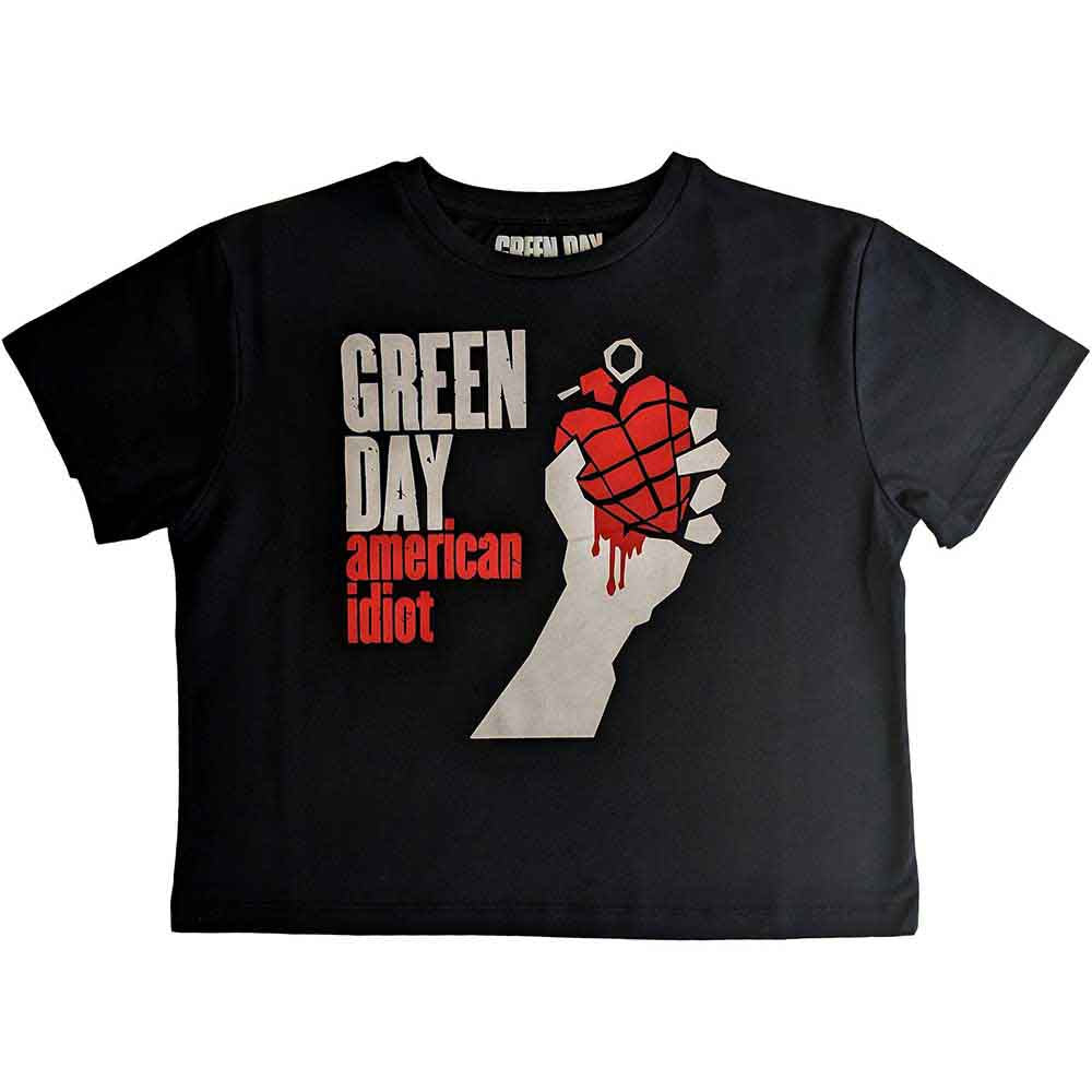 Green Day American Idiot Red Crop T-Shirt