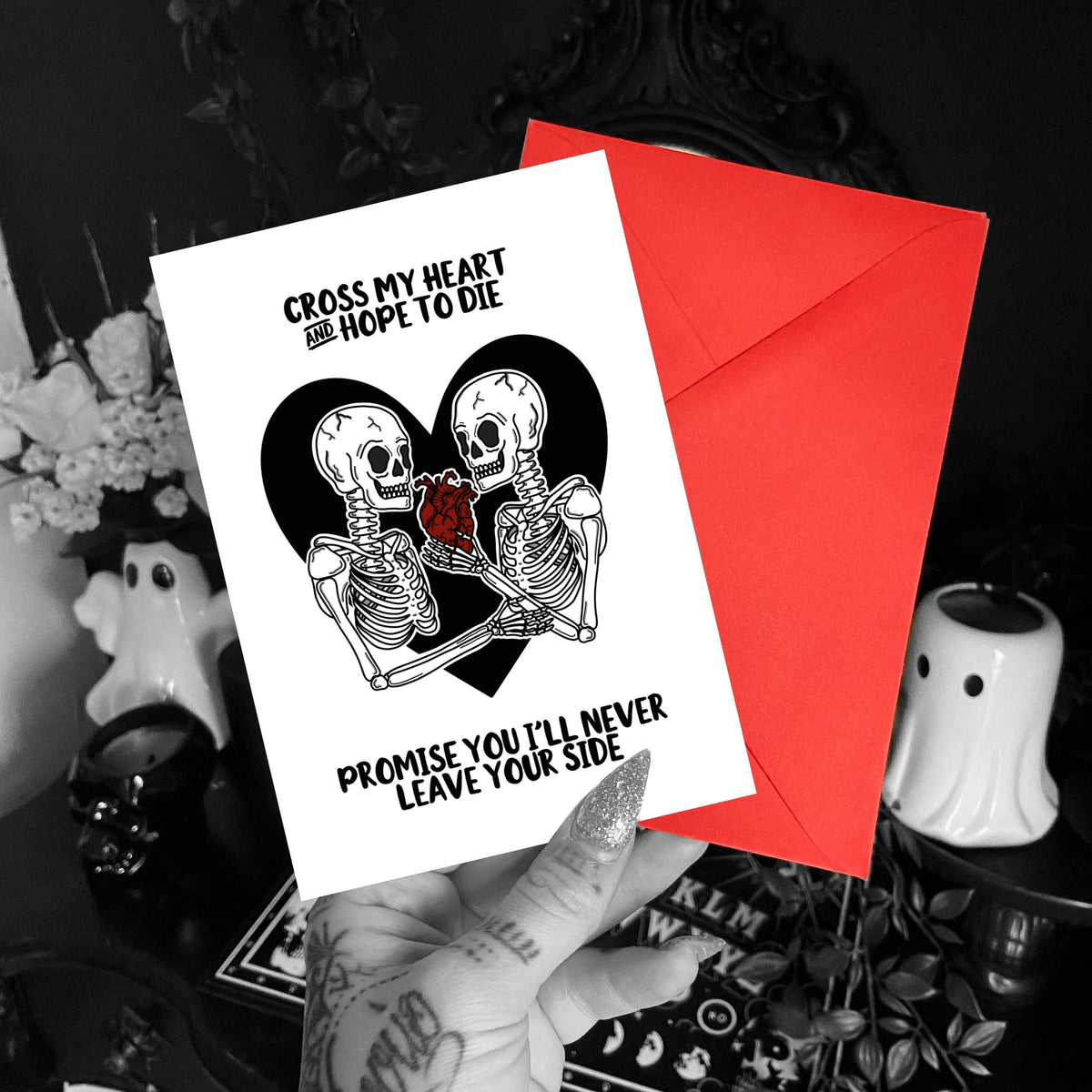 Cross My Heart A6 Card