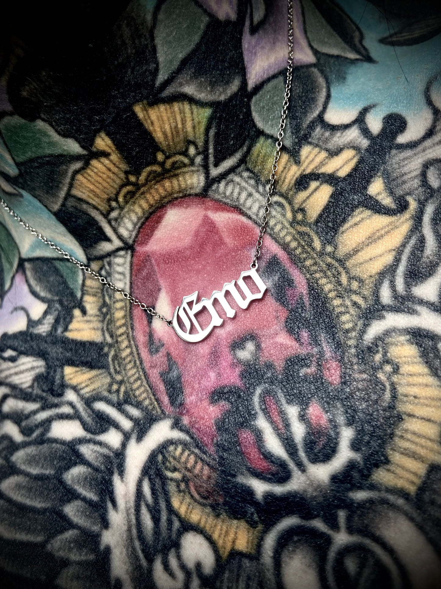 Old English Emo Necklace