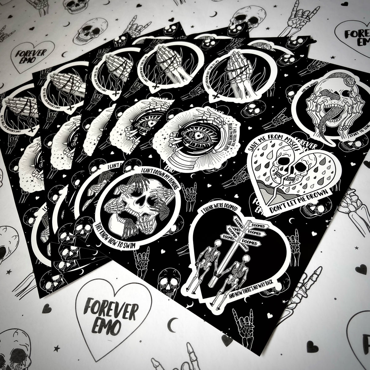 Doomed A5 Sticker Sheet
