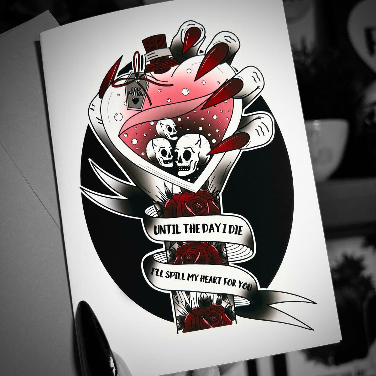 Spill My Heart A6 Card