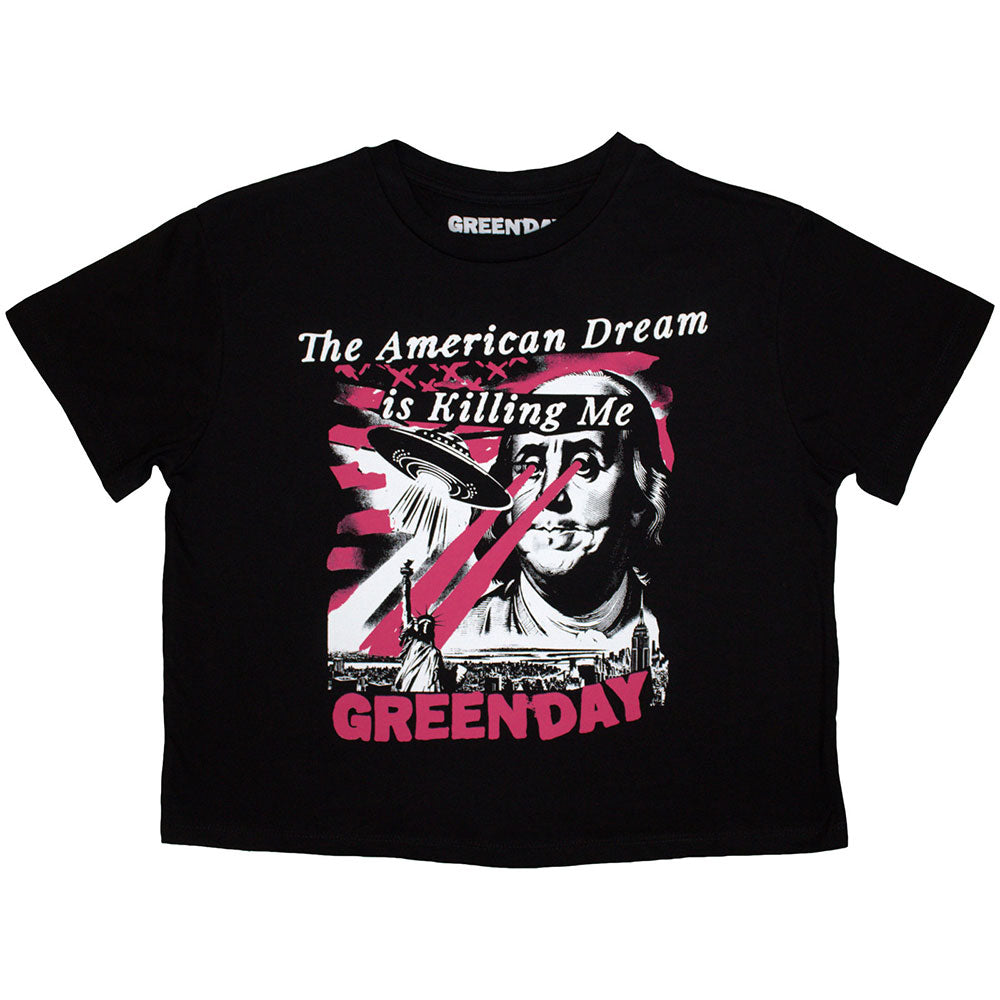 Green Day American Dream Crop T-Shirt