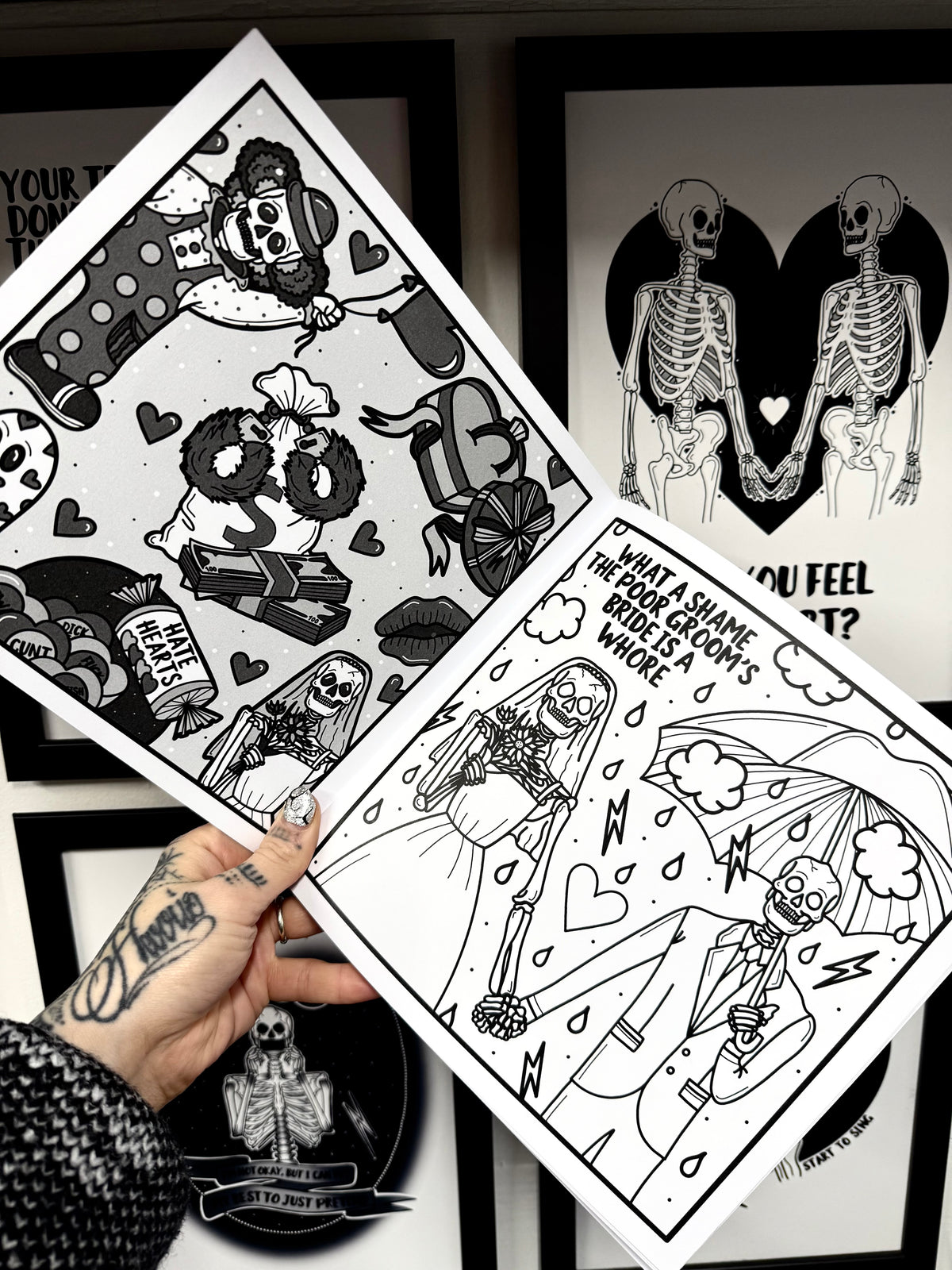 Love & Hate Colouring Book