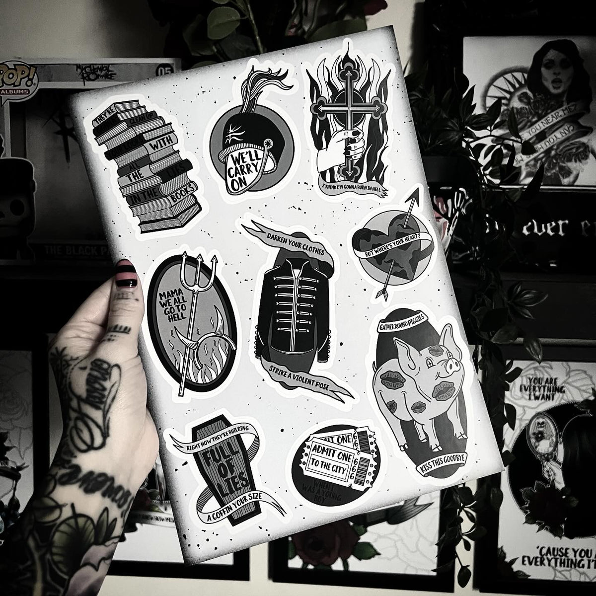 I Like My Parades Black A4 Colouring Book