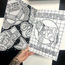 Load image into Gallery viewer, Pop Punk Profanities Volume 1 A4 Colouring Book
