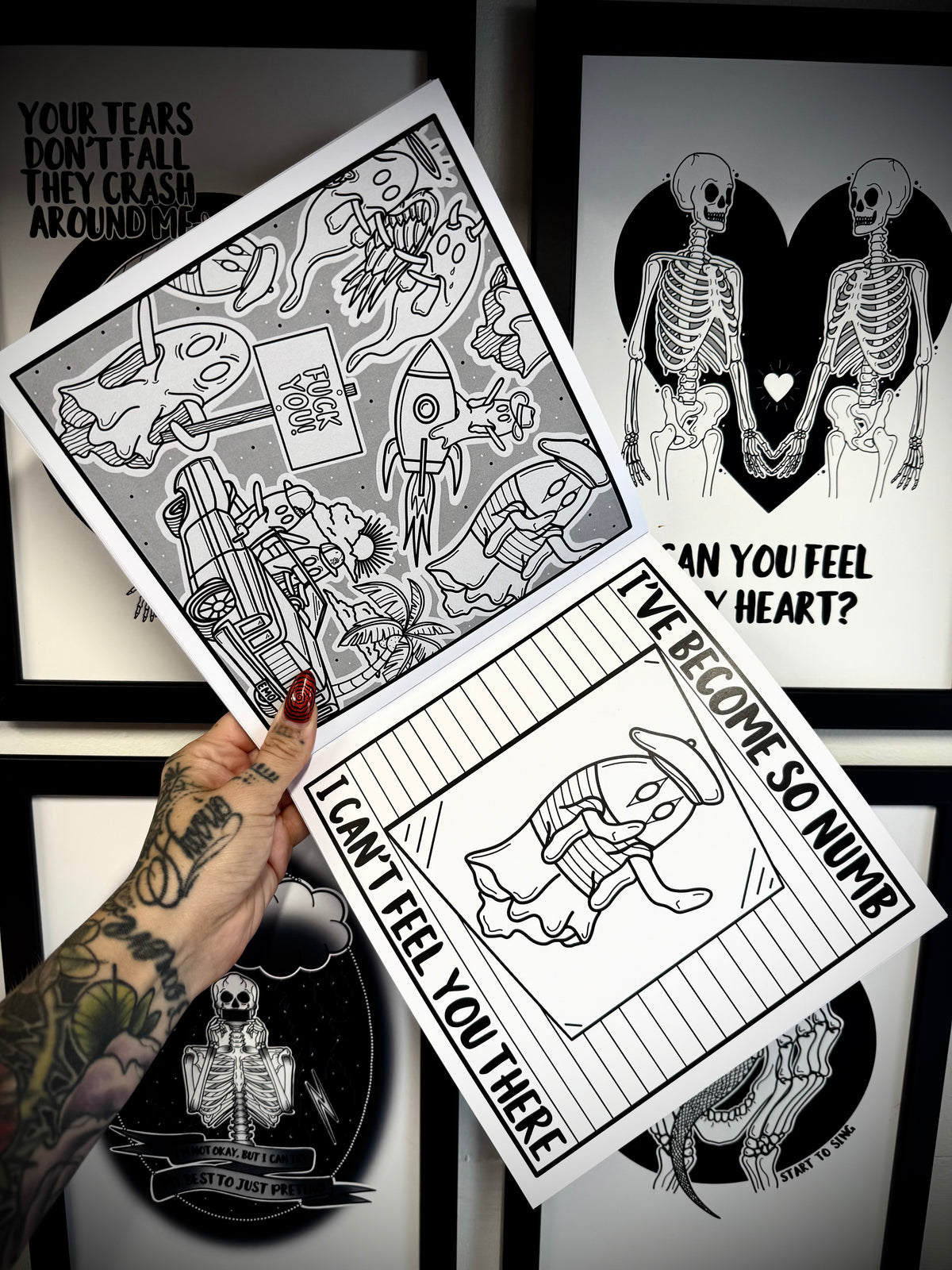 The Ghosties Of Nu Metal Colouring Book