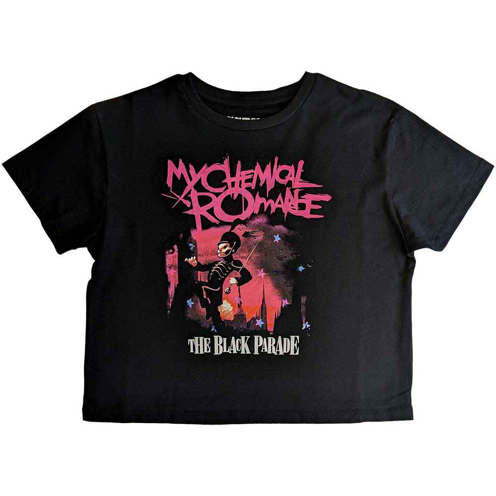 My Chemical Romance Pink Crop T-Shirt