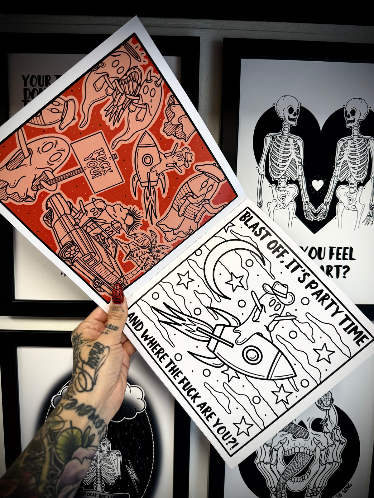 The Ghosties Of Nu Metal Colouring Book