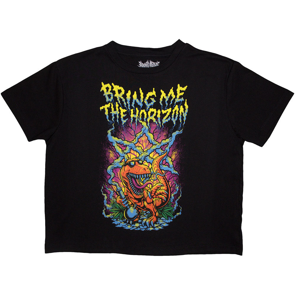 Bring Me The Horizon Dinosaur Crop T-Shirt