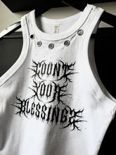 Load image into Gallery viewer, Blessings Eyelet White Tank Top
