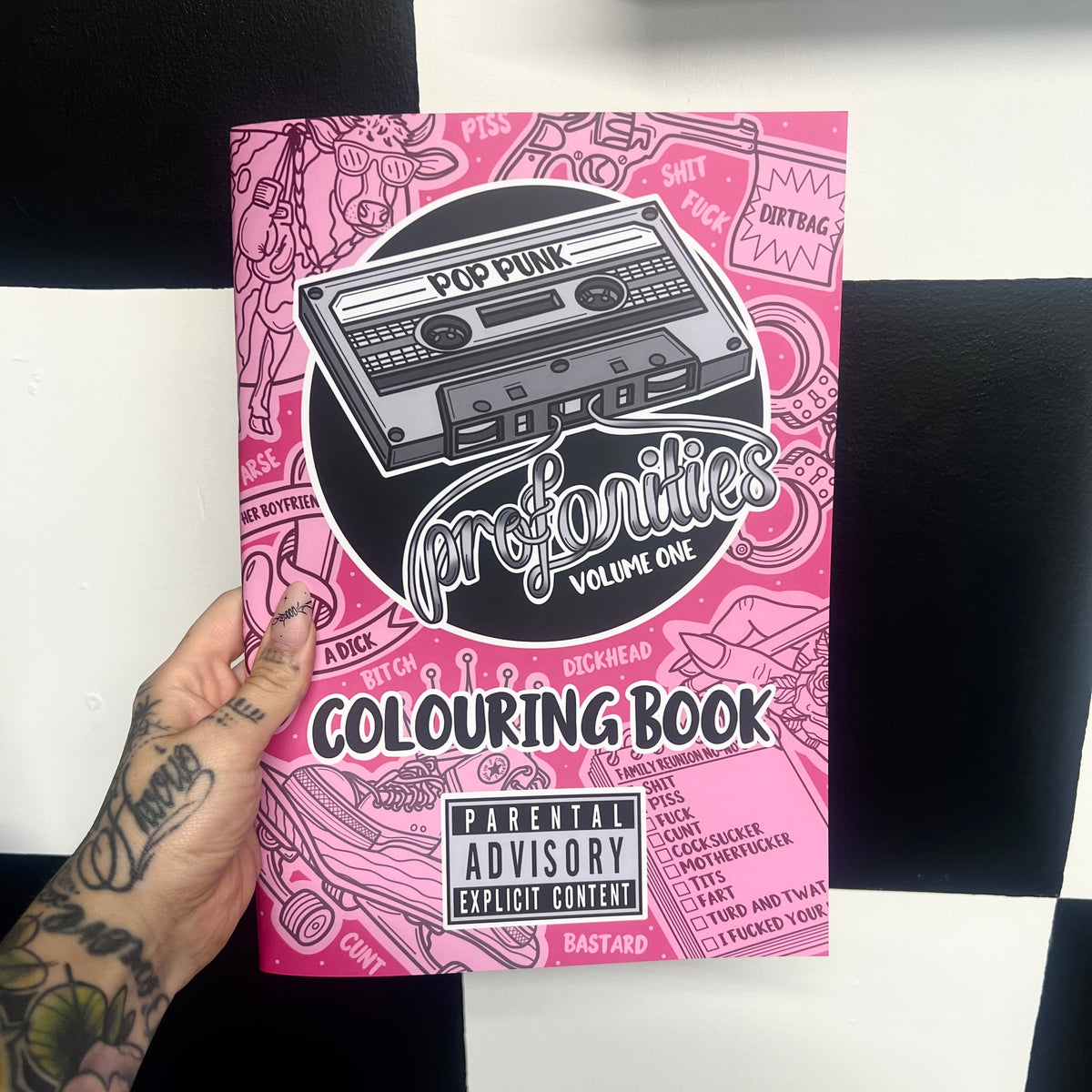 Pop Punk Profanities Volume 1 A4 Colouring Book