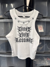 Load image into Gallery viewer, IMPERFECT SMALL Blessings White Tank Top
