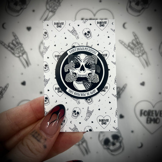 Drown My Demons Enamel Pin