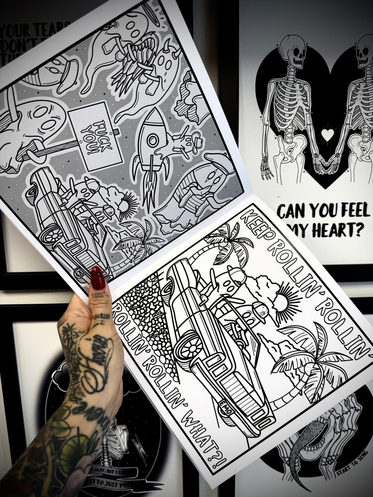 The Ghosties Of Nu Metal Colouring Book