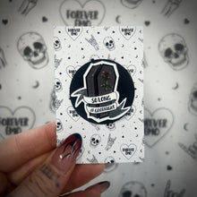 Load image into Gallery viewer, So Long Coffin Enamel Pin
