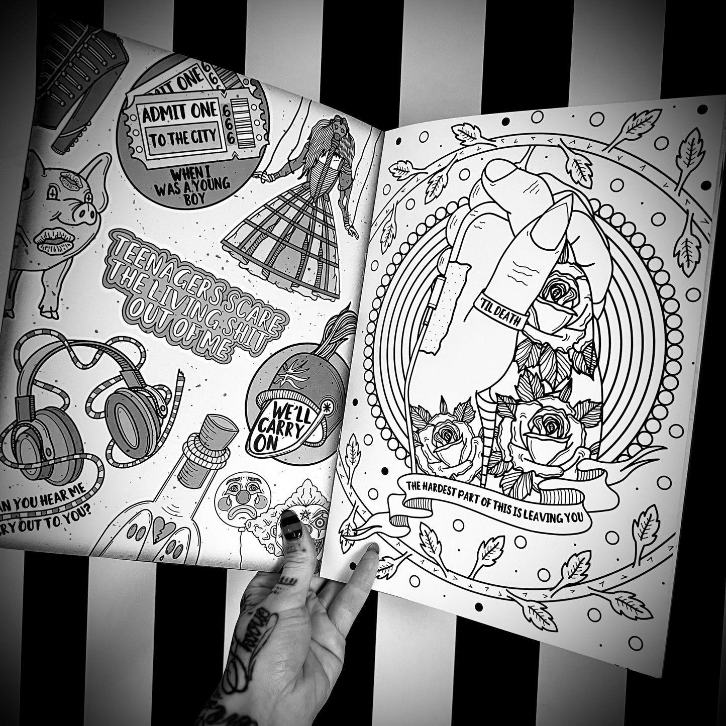 I Like My Parades Black A4 Colouring Book