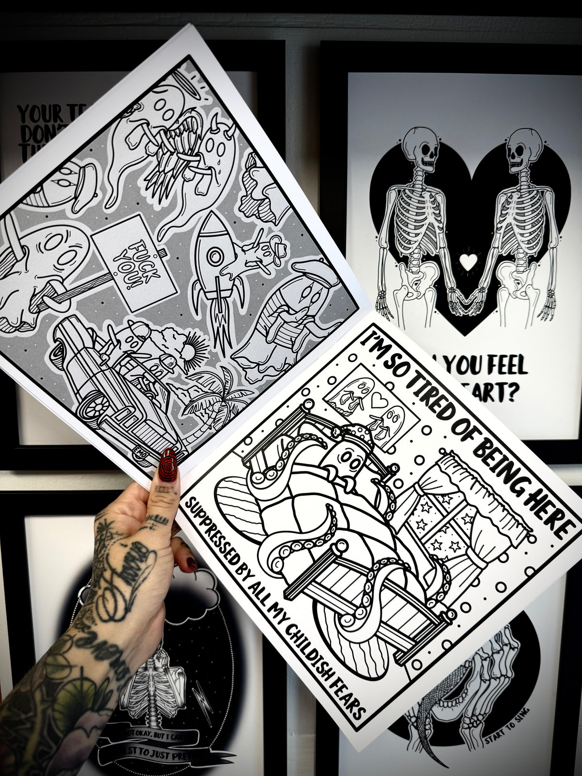 The Ghosties Of Nu Metal Colouring Book
