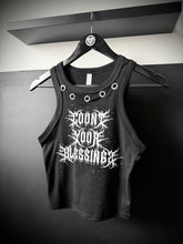 Load image into Gallery viewer, Blessings Black Eyelet Tank Top

