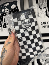Load image into Gallery viewer, IMPERFECT Checkerboard Forever Emo Socks

