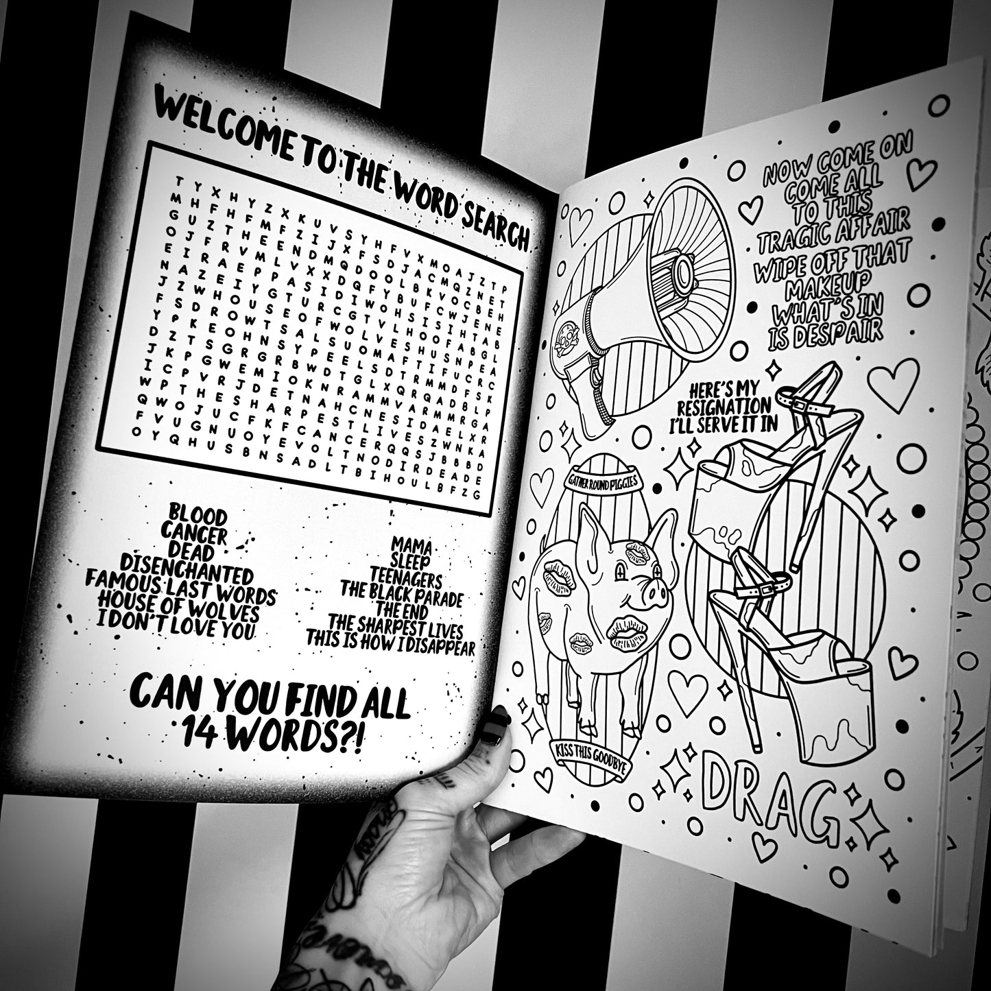 I Like My Parades Black A4 Colouring Book