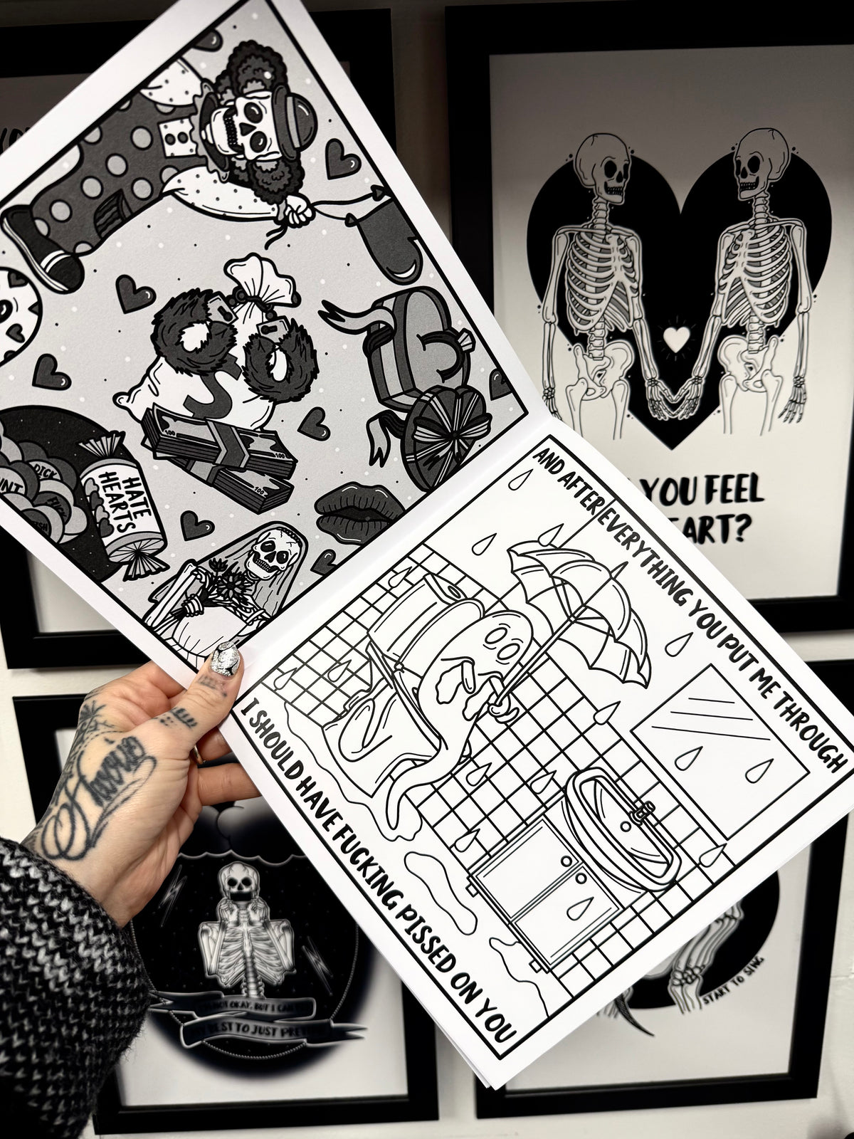 Love & Hate Colouring Book