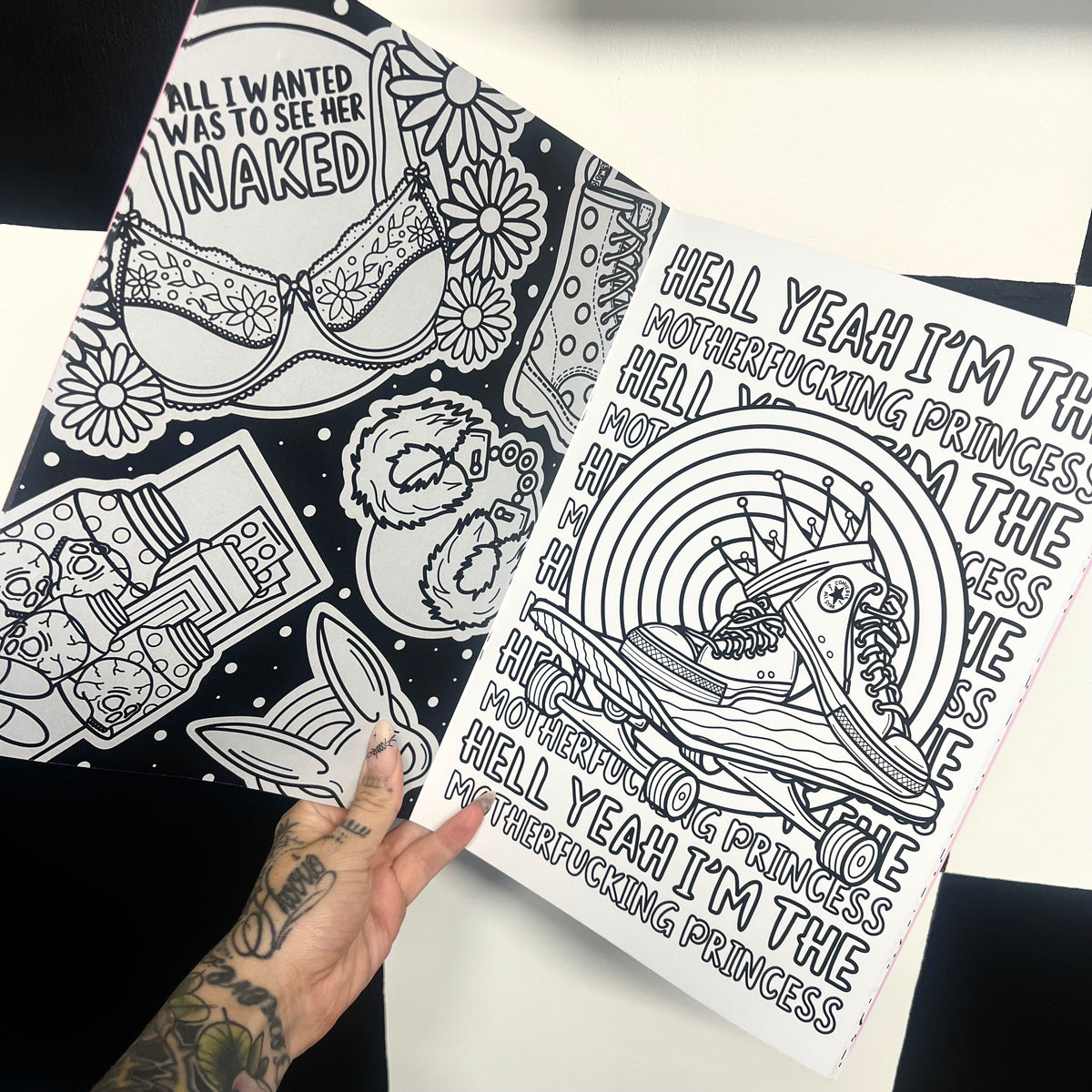 Pop Punk Profanities Volume 1 A4 Colouring Book