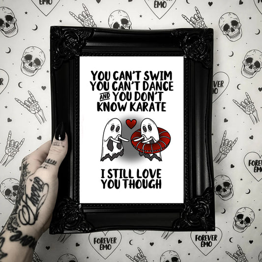 You Can’t Swim Print