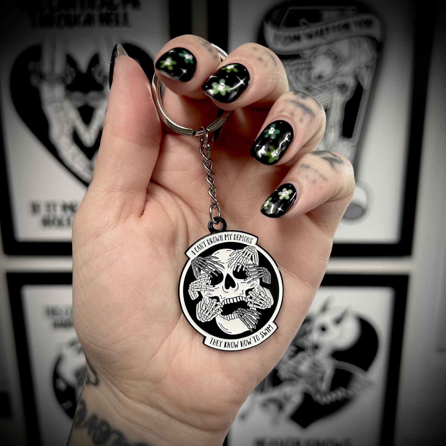 Drown My Demons Keyring