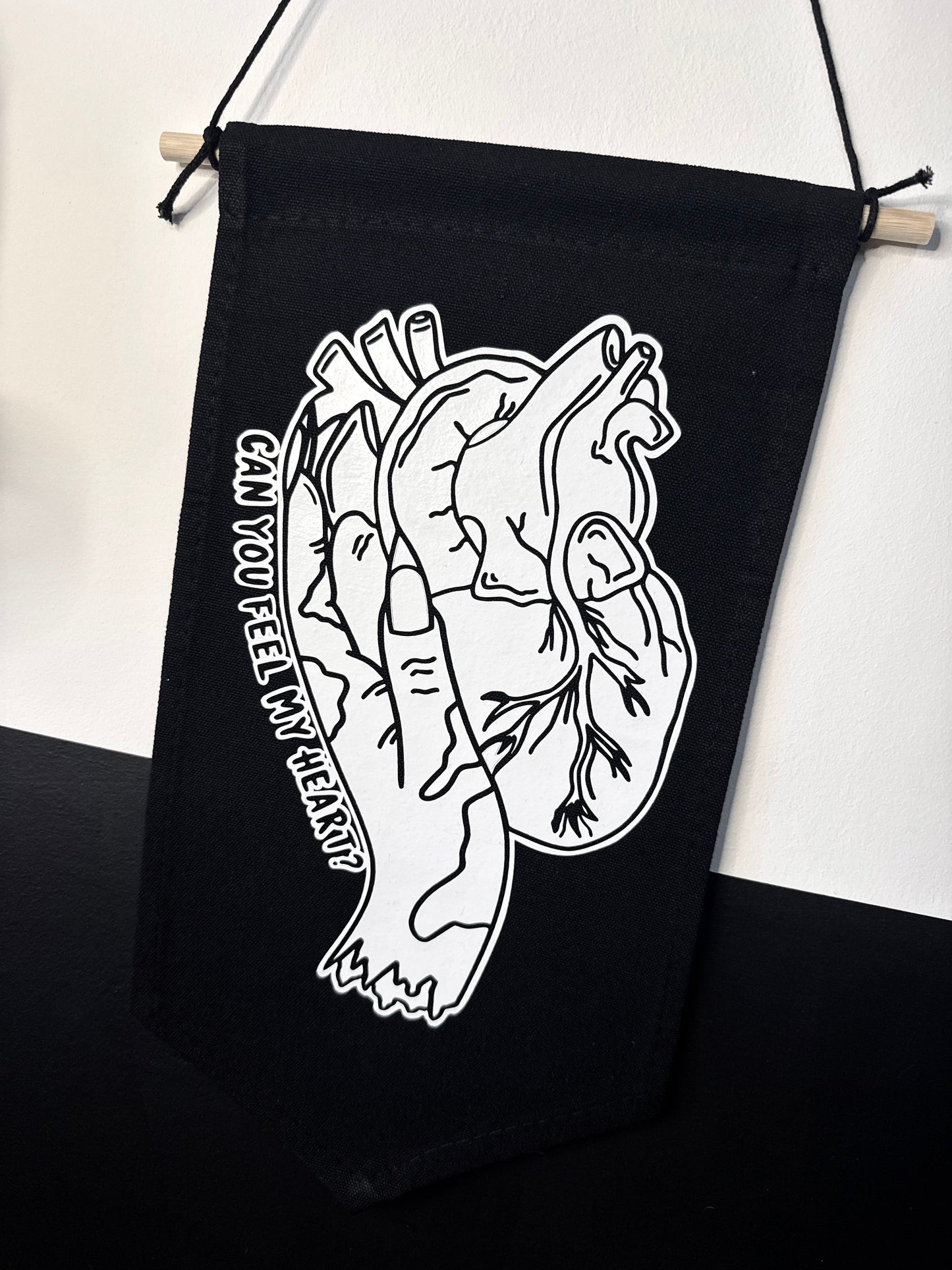 Limited Edition Feel My Heart Wall Banner