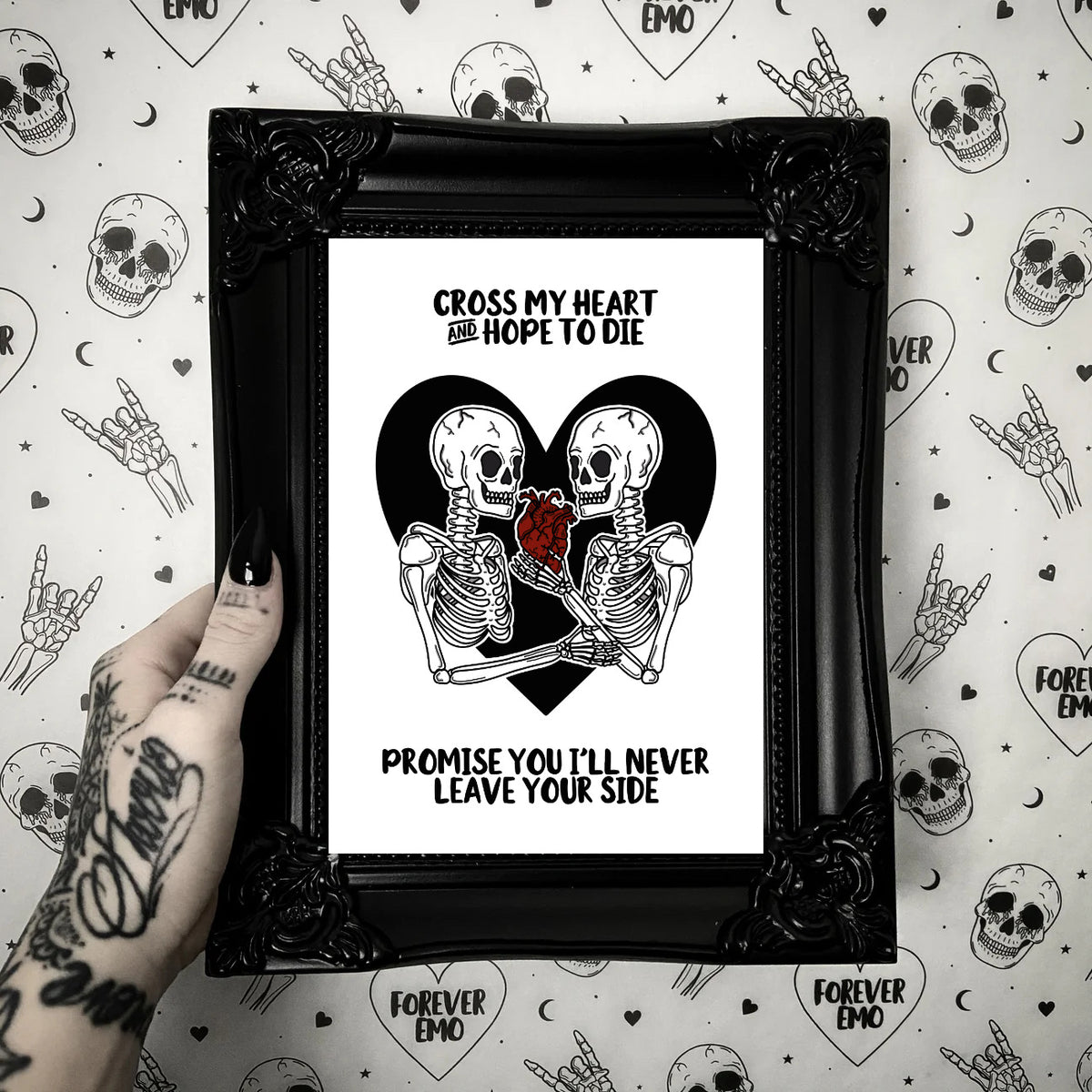 Cross My Heart Print