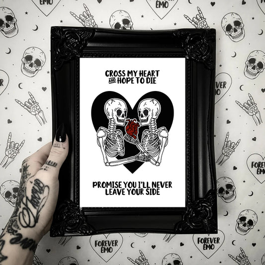 Cross My Heart Print
