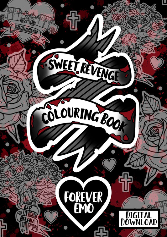 DIGITAL DOWNLOAD Sweet Revenge Colouring Book
