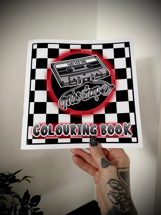 Emo Mixtape Colouring Book