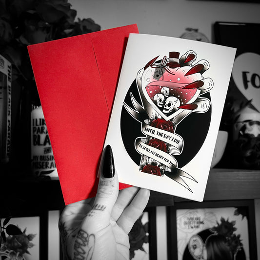 Spill My Heart A6 Card