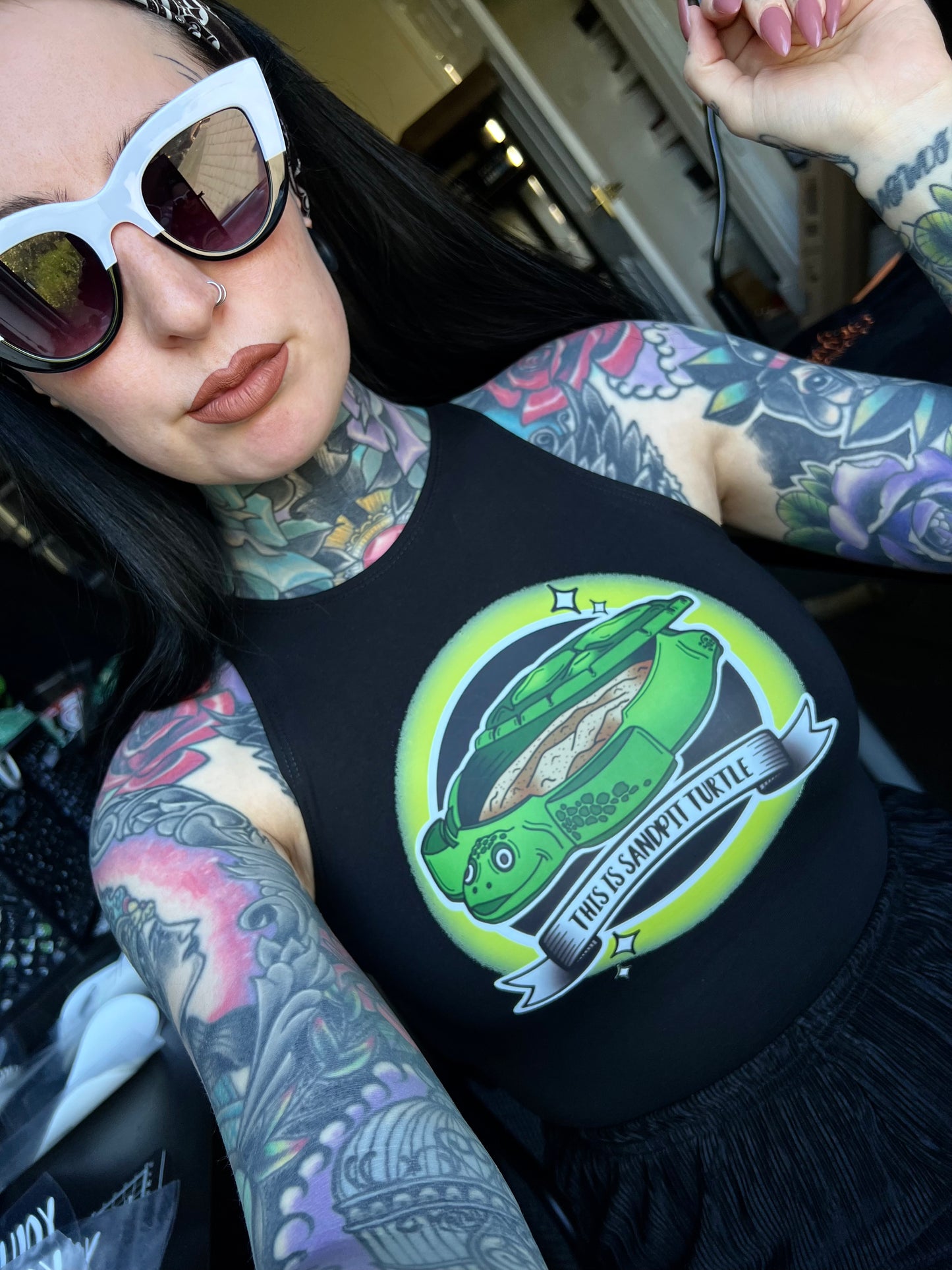 Sandpit Turtle Crop Top