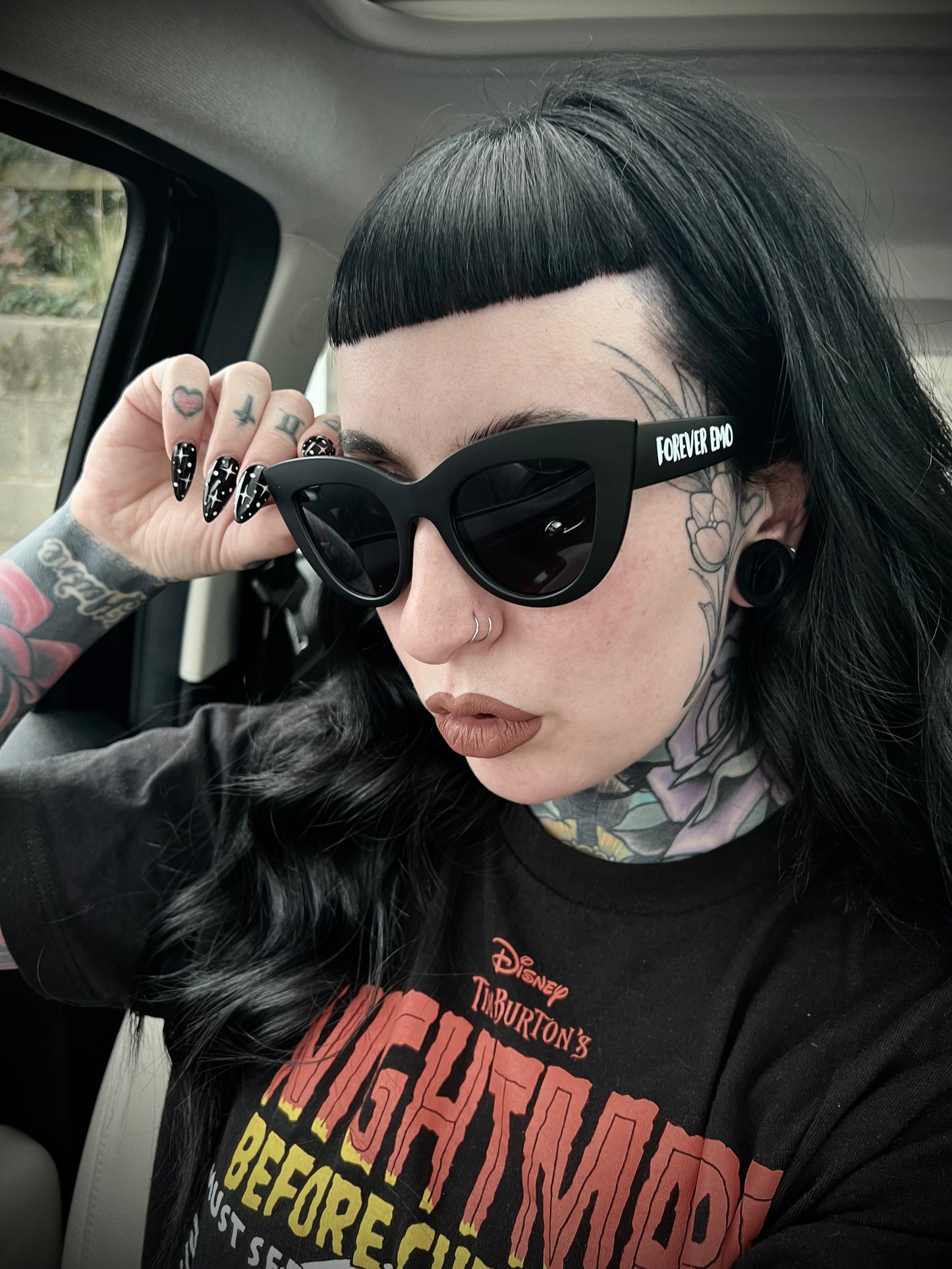 Forever Emo Black Sunglasses