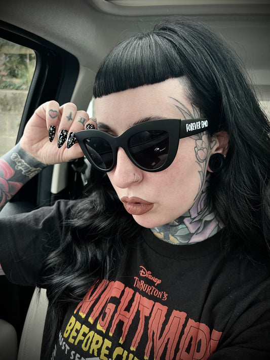 Forever Emo Black Sunglasses