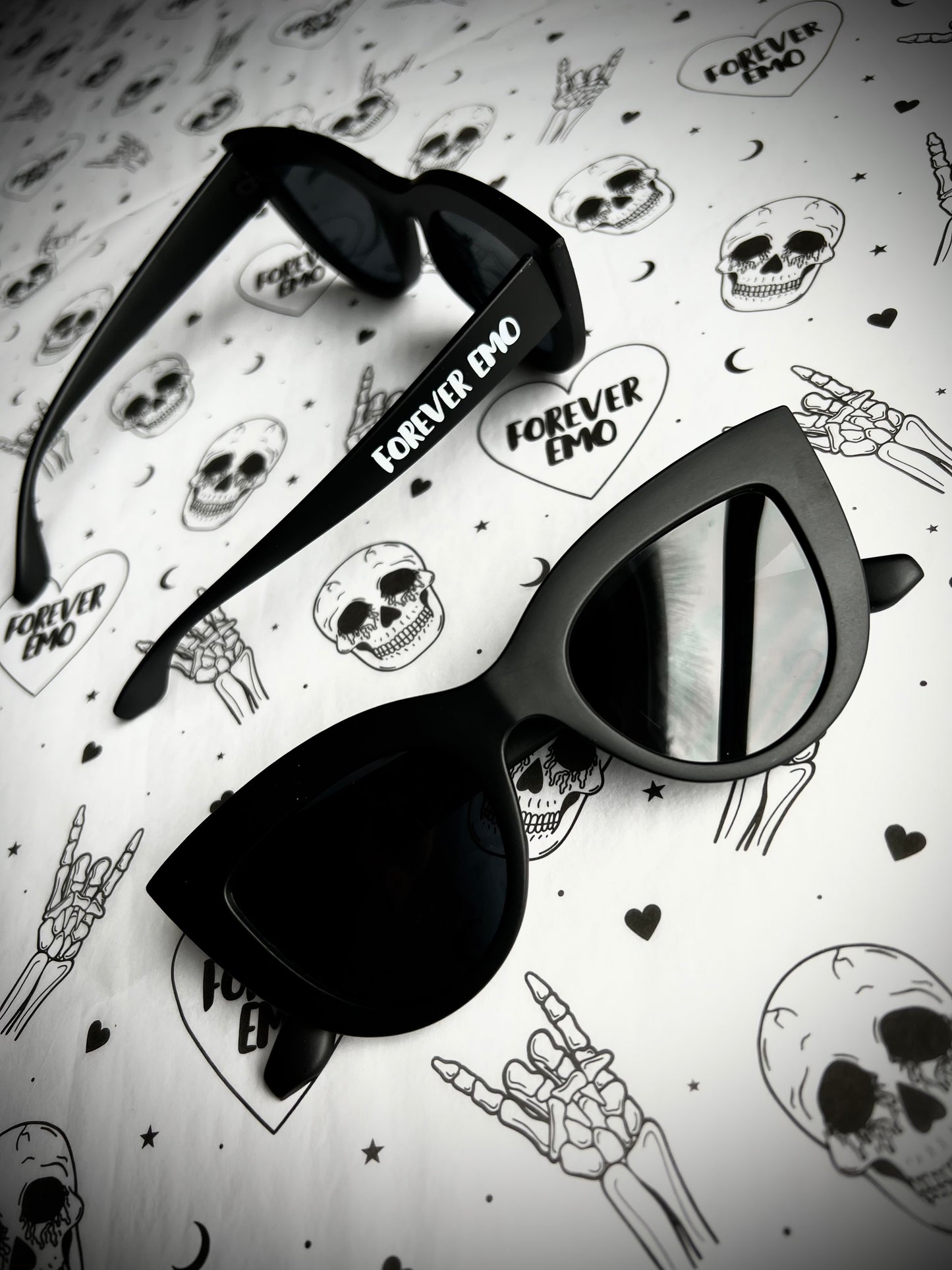 Forever Emo Black Sunglasses