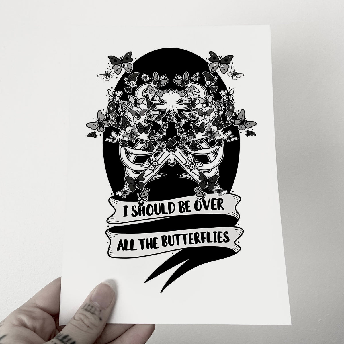 Over The Butterflies Print