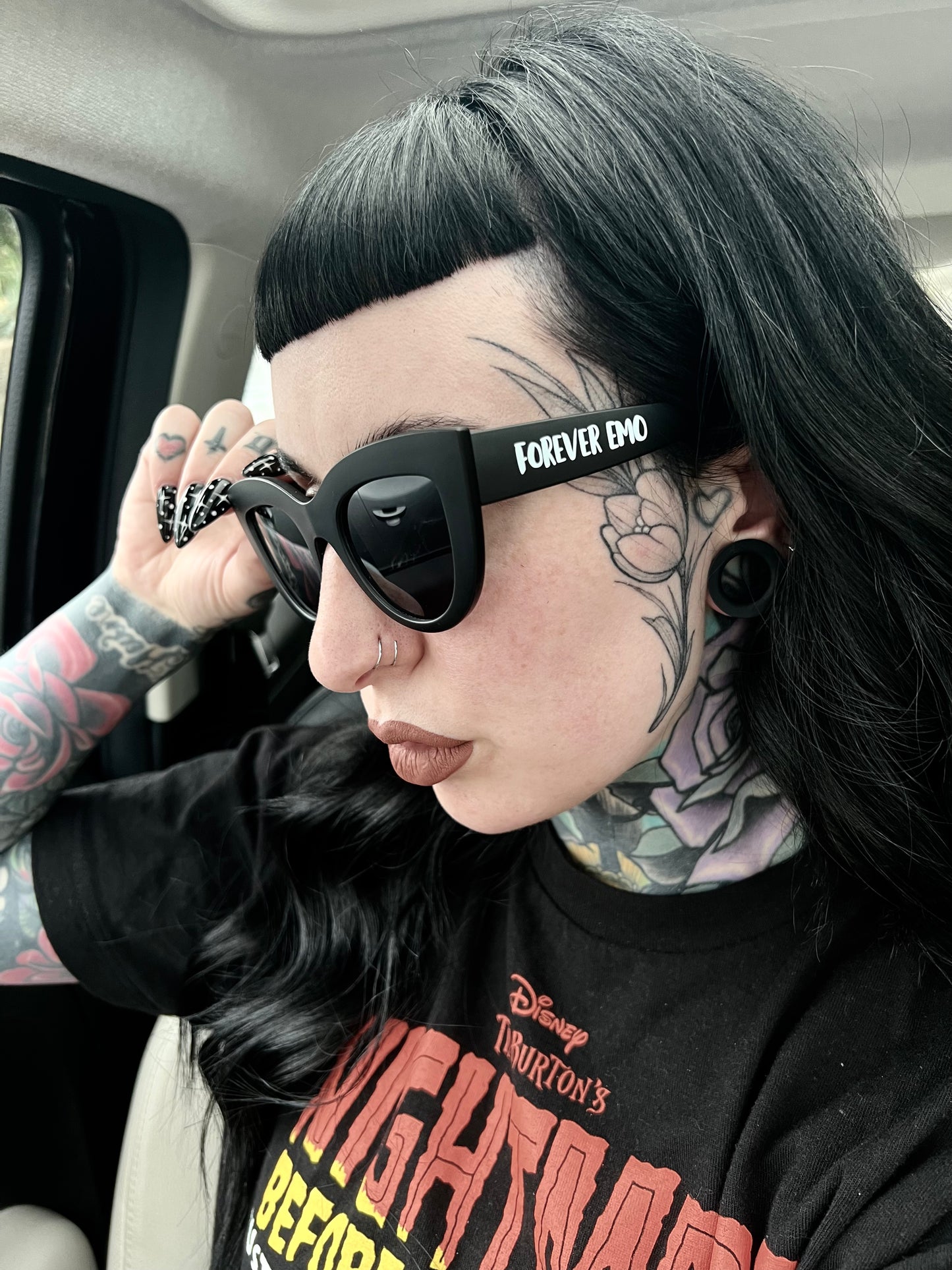 Forever Emo Black Sunglasses