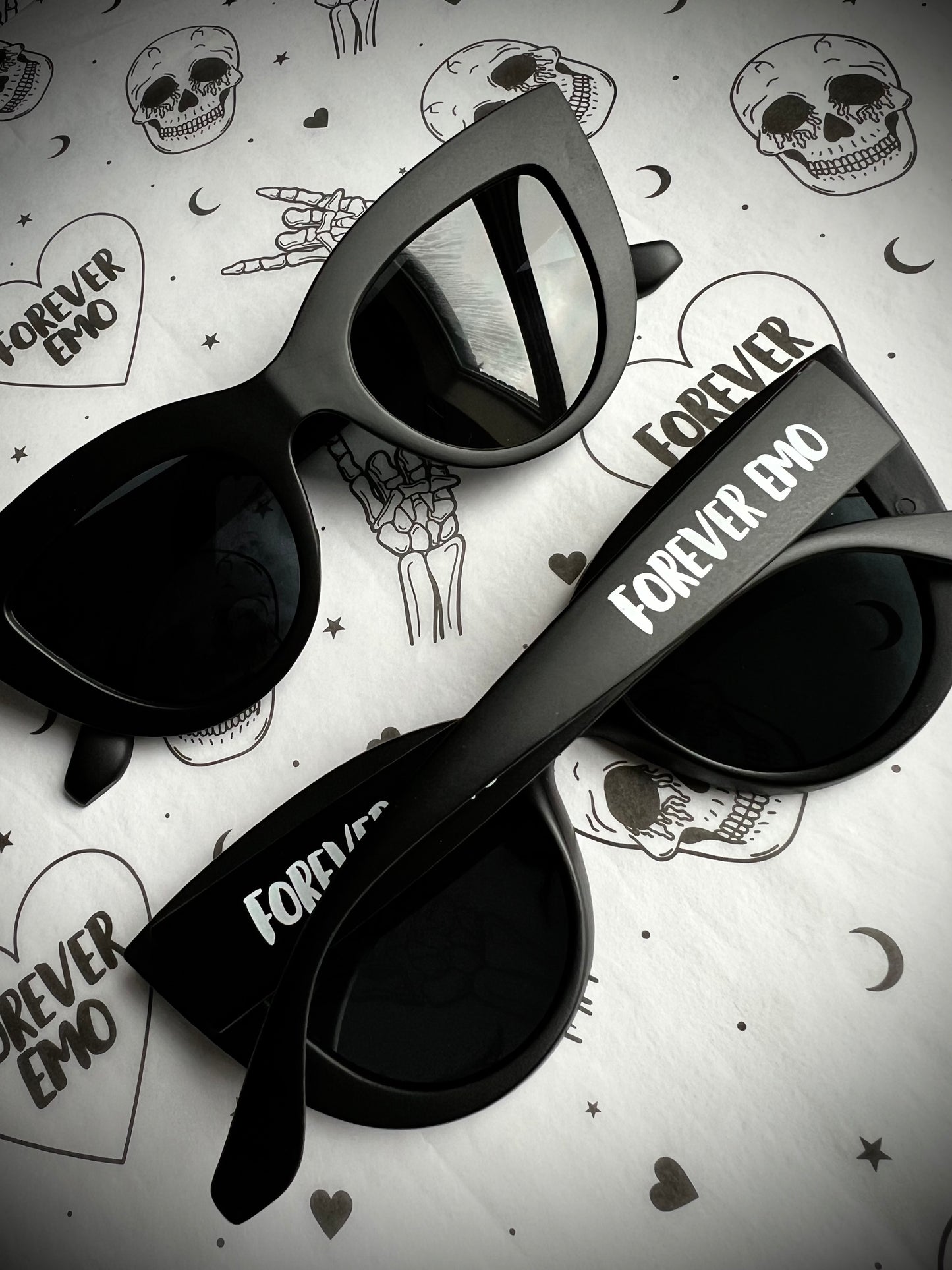 Forever Emo Black Sunglasses