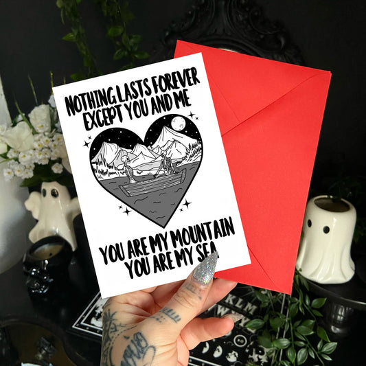You Are My Mountain A6 Card
