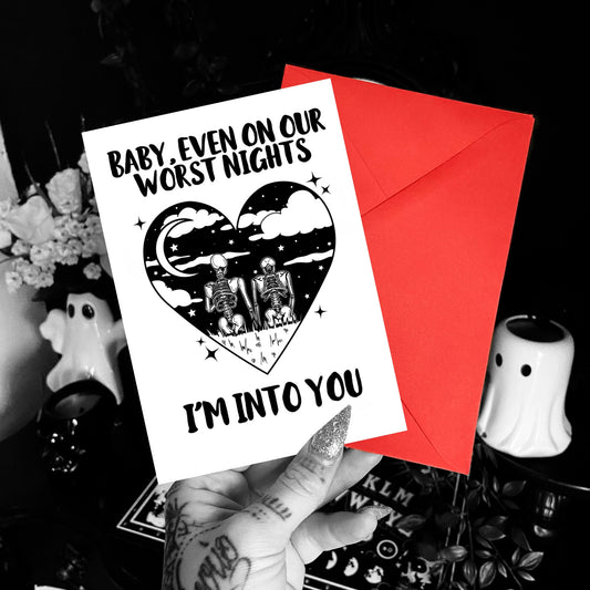 I’m Into You A6 Card