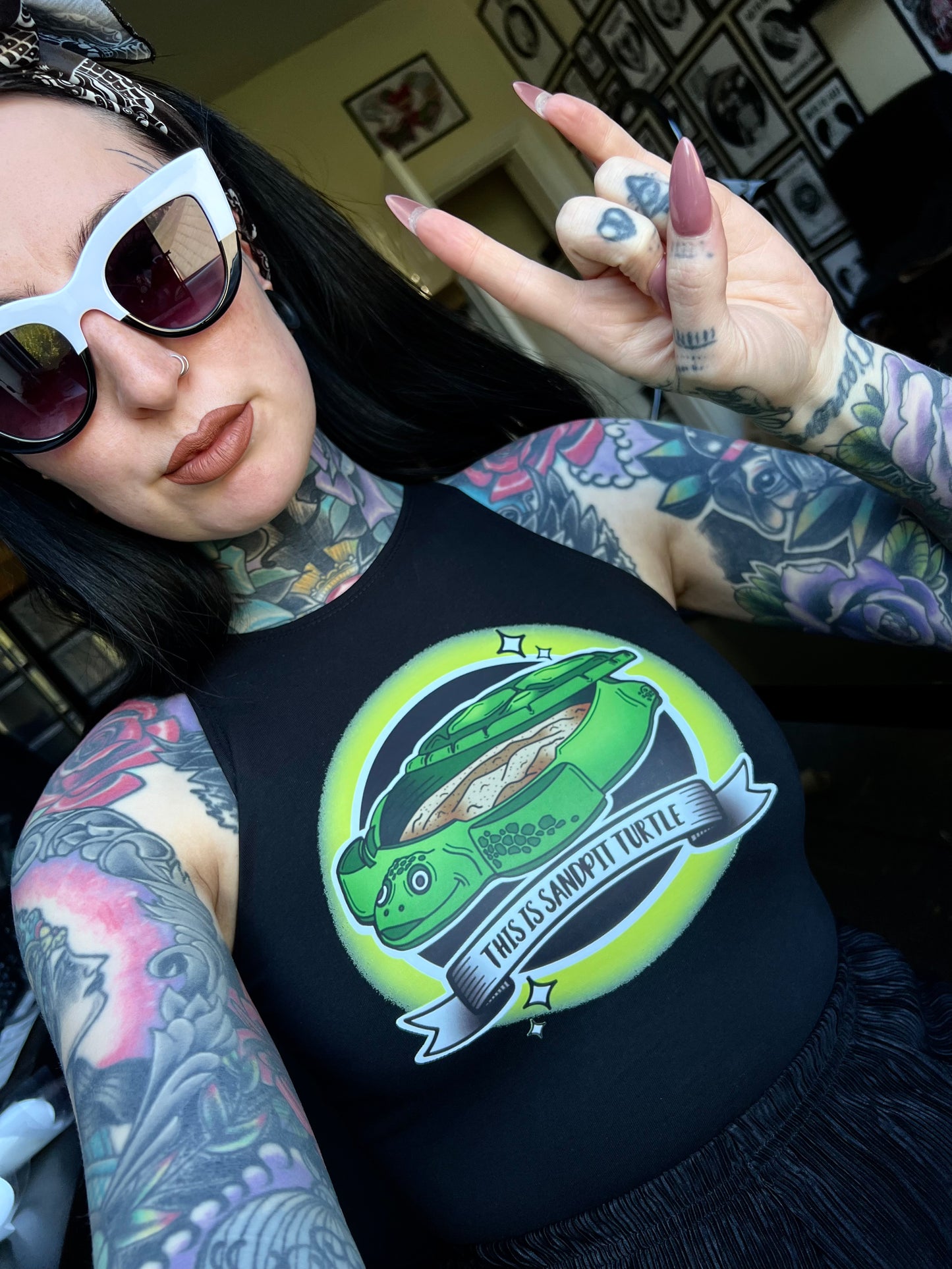 Sandpit Turtle Crop Top