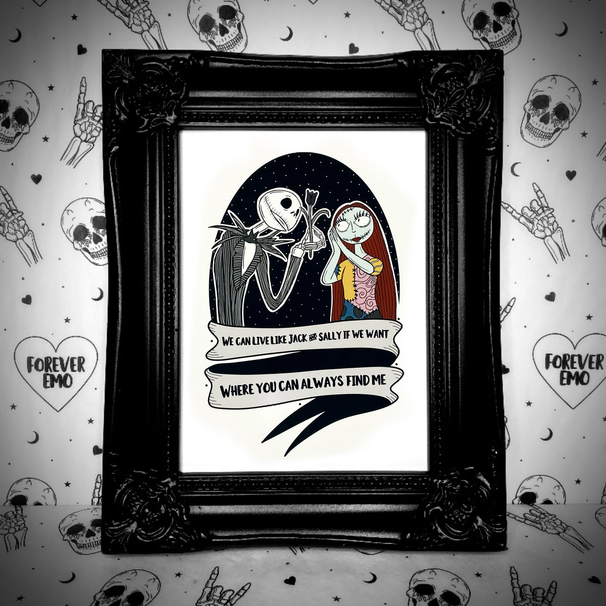 Jack & Sally Print