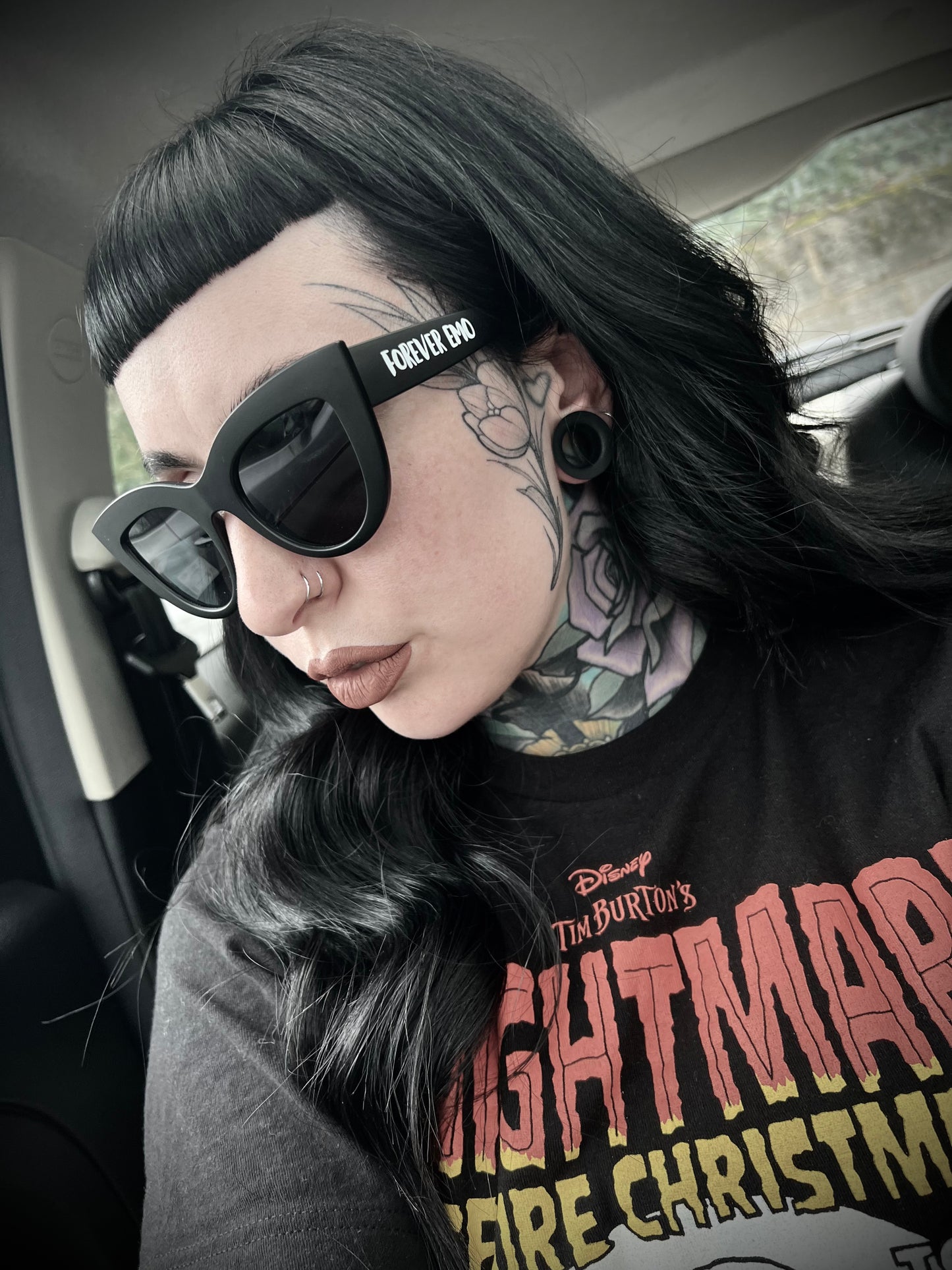 Forever Emo Black Sunglasses